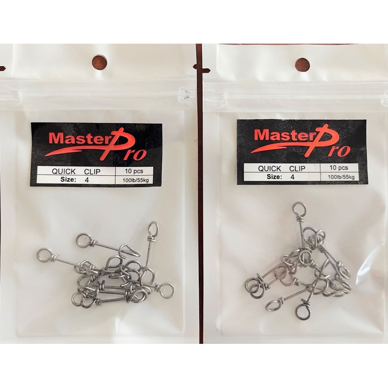 2 Packs Of 10Pcs Size 4# Quick Clips Fishing Tackle