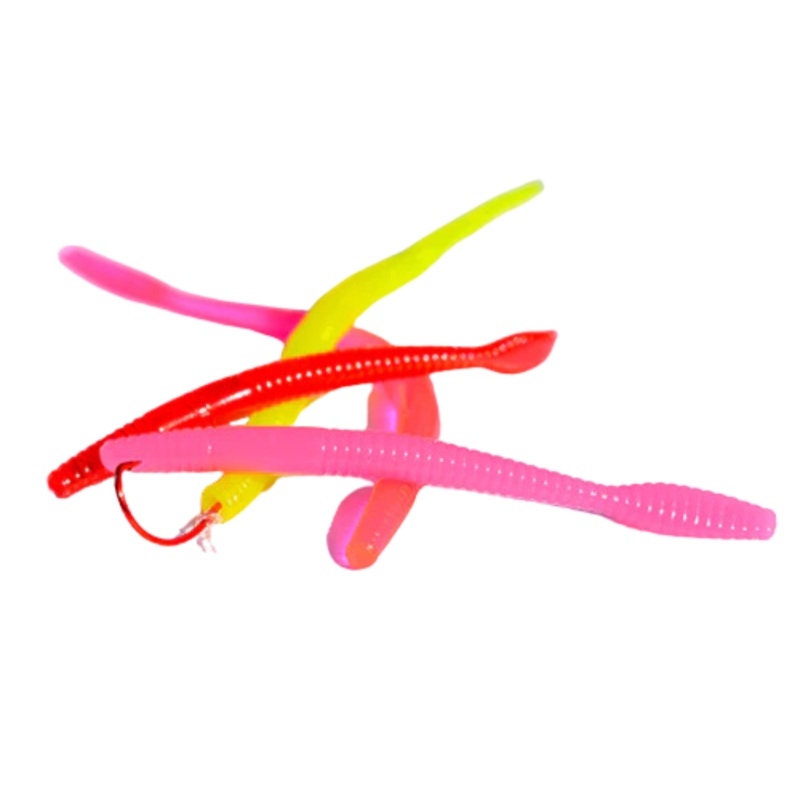 Raven Steelhead Worms 2 1/4″ Hot Pink