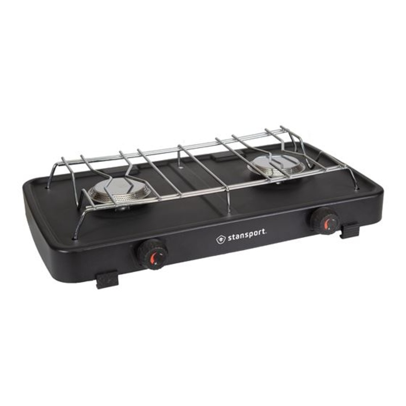 2-Burner Regulated Propane Camp Stove