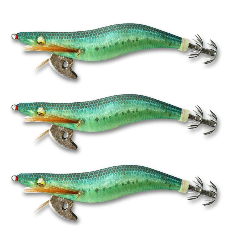 3 X High Quality Fishing Squid Jigs Popular Pilchard Colour 173 Size 2.5