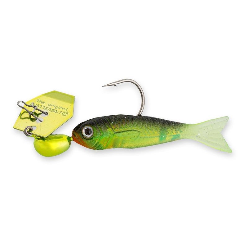Zman | Chatterbait Flashback Mini | 1.75gm Chartreuse / Rainbow