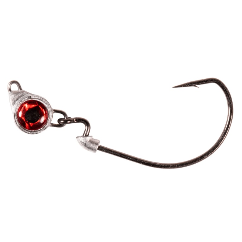 ZMan Texas Eye TeXL Jig Heads | Red | 14 Gm | 1/2 Oz | 2 Pcs Per Pack | 14Gm – 1/2Oz