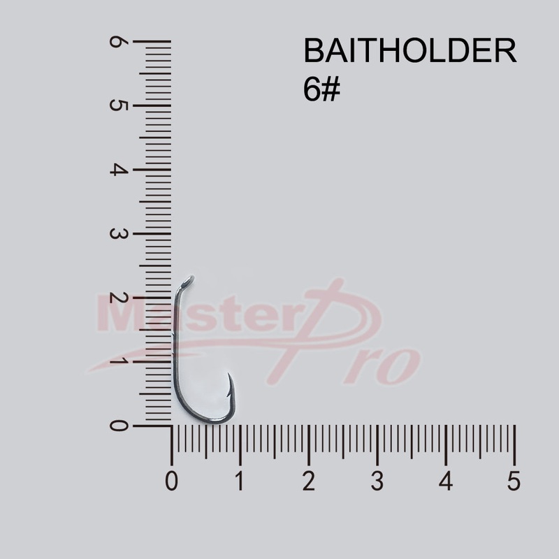 100 x 6# Chemically Sharpened Baitholder Hooks Fishing Tackle