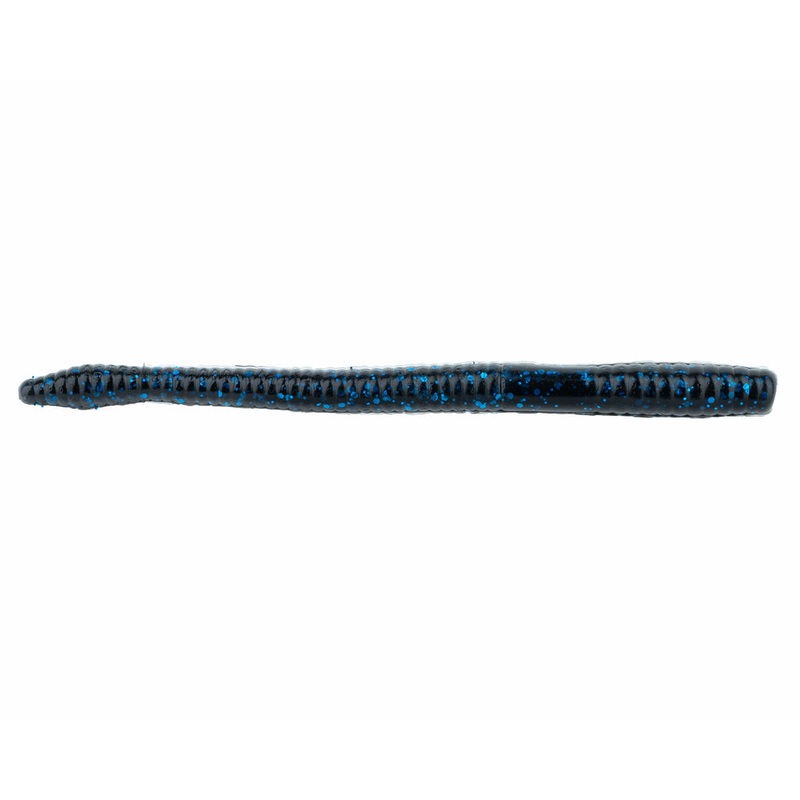 Zoom Magnum Finesse Worm Black/Blue 5″ – 10/pk