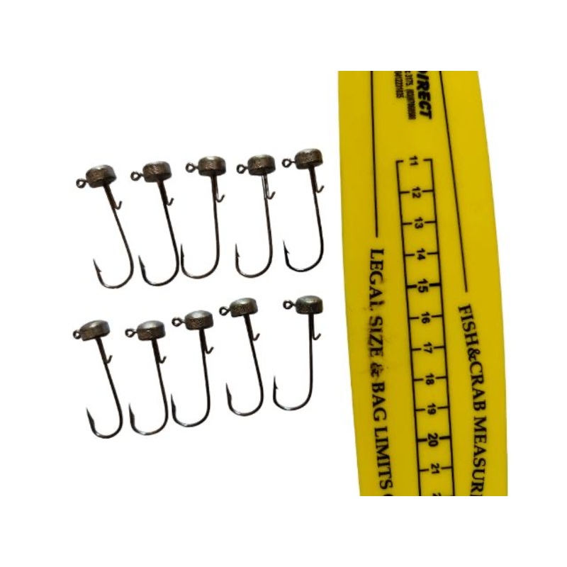 10Pcs Nedlockz HD Jighead 1/4oz, 1/8oz 1/4oz