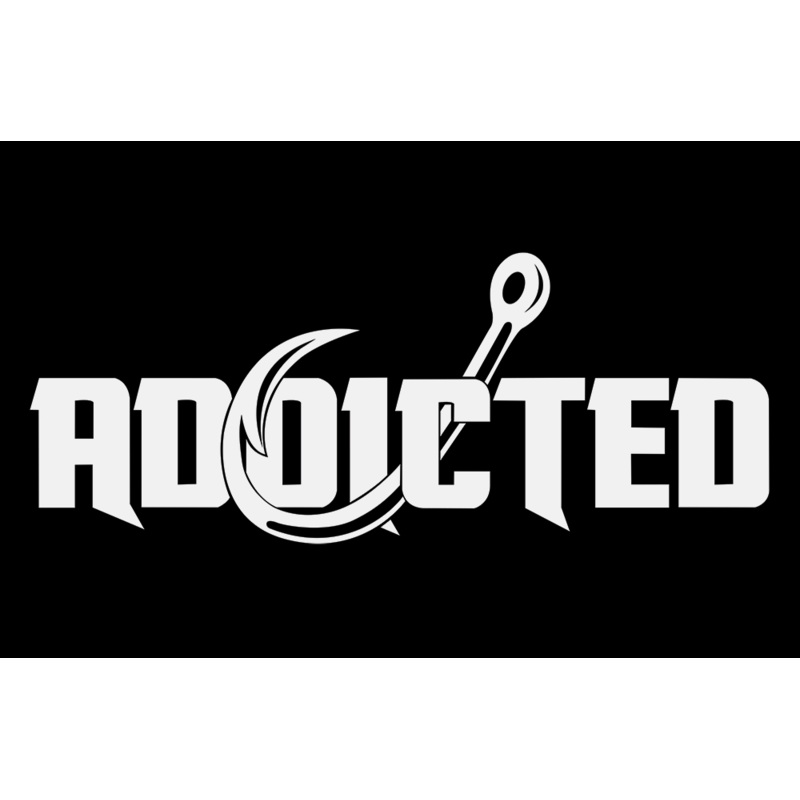 LARGE Addicted Decal (White)