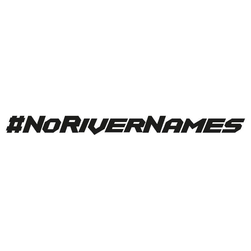 No River Names Black Decal