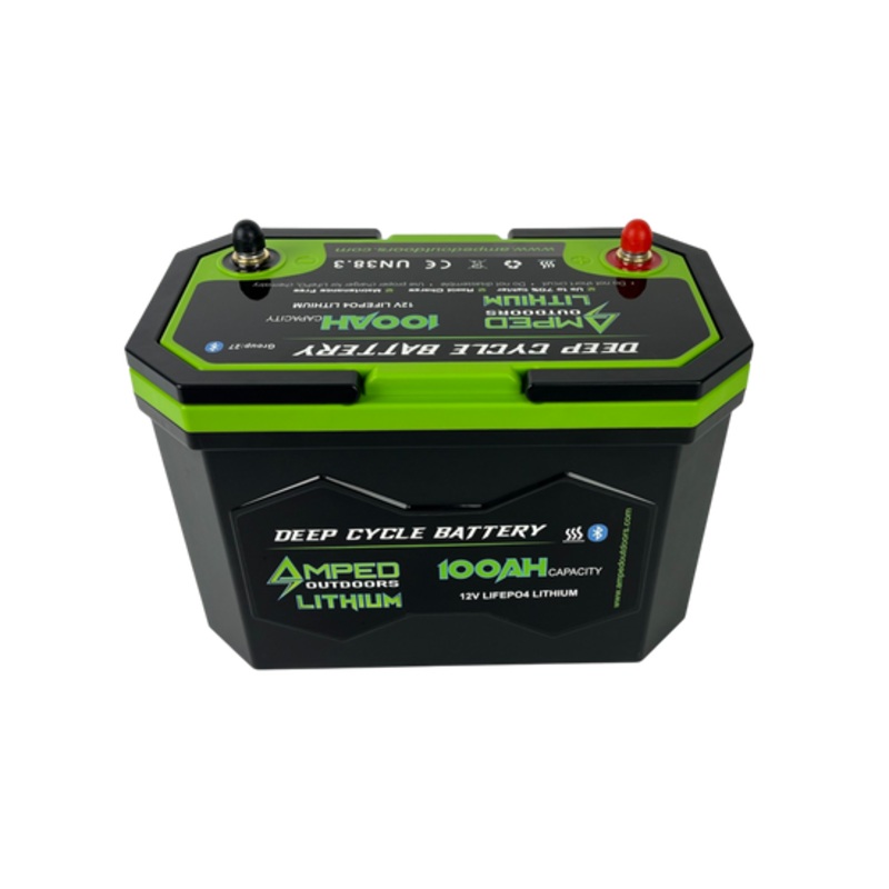 100Ah Lithium Battery (LiFePO4) 12.8V – Bluetooth – IP67 Waterproof – Heated — FREE SHIPPING ON THIS ITEM!