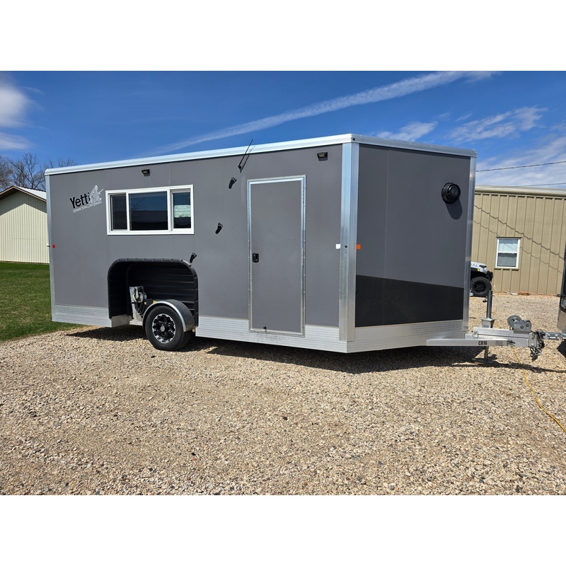 2022 Grey 8 x 16 Yetti Fish House (Yetti 4.0)