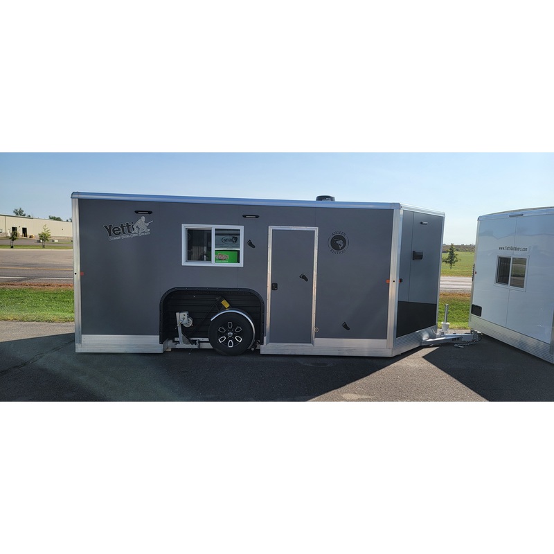 2024 Yetti Fish House 8 x 16 Finished (Gray) – Angler Edition CLOSEOUT $32,499.99