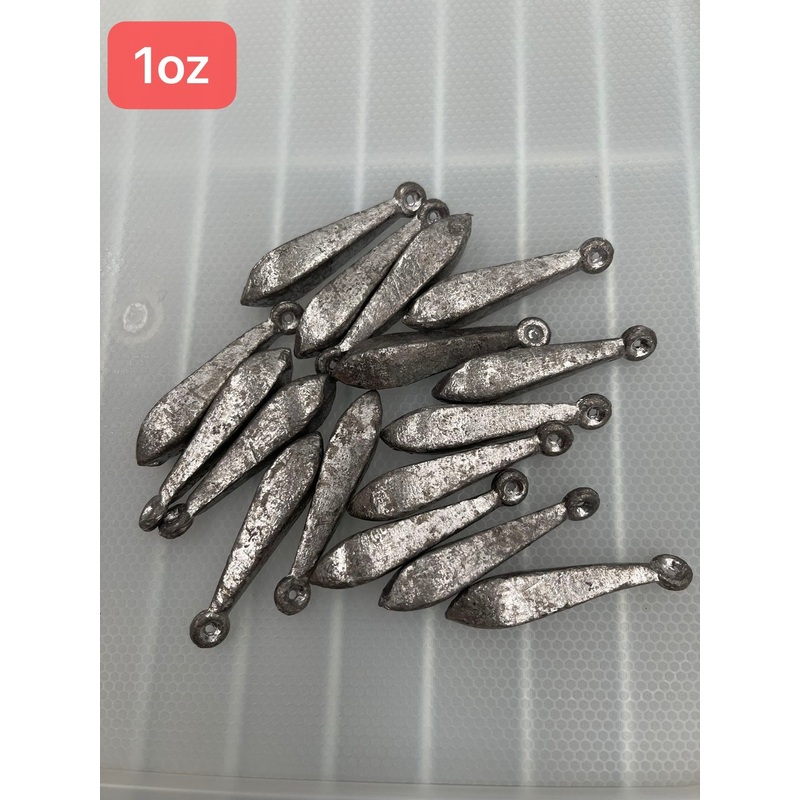 16pcs Snapper Reef Sinkers 1oz Fishing Tackle